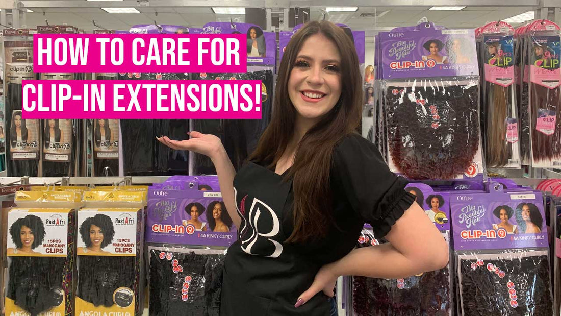 How to Care for Synthetic Clip-In Extensions