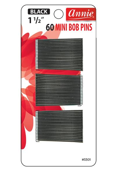 Annie #3301 Mini Bob Pins 1 1/2" 60 ct
