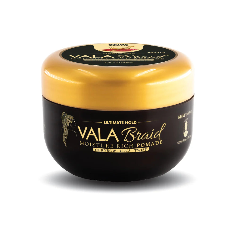 Vala Braid Moisture Rich Pomade - Professional Cornrow, Loc & Twist Styling Wax
