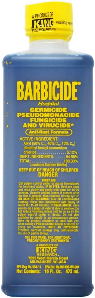 Barbicide Hospital-Grade Disinfectant Concentrate - EPA-Registered Sanitizer for Barbers & Salons