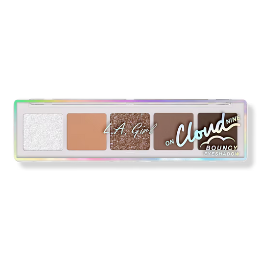 L.A. Girl On Cloud Nine Bouncy Eyeshadow Palette, Weightless Cream-to-Powder Eye Makeup