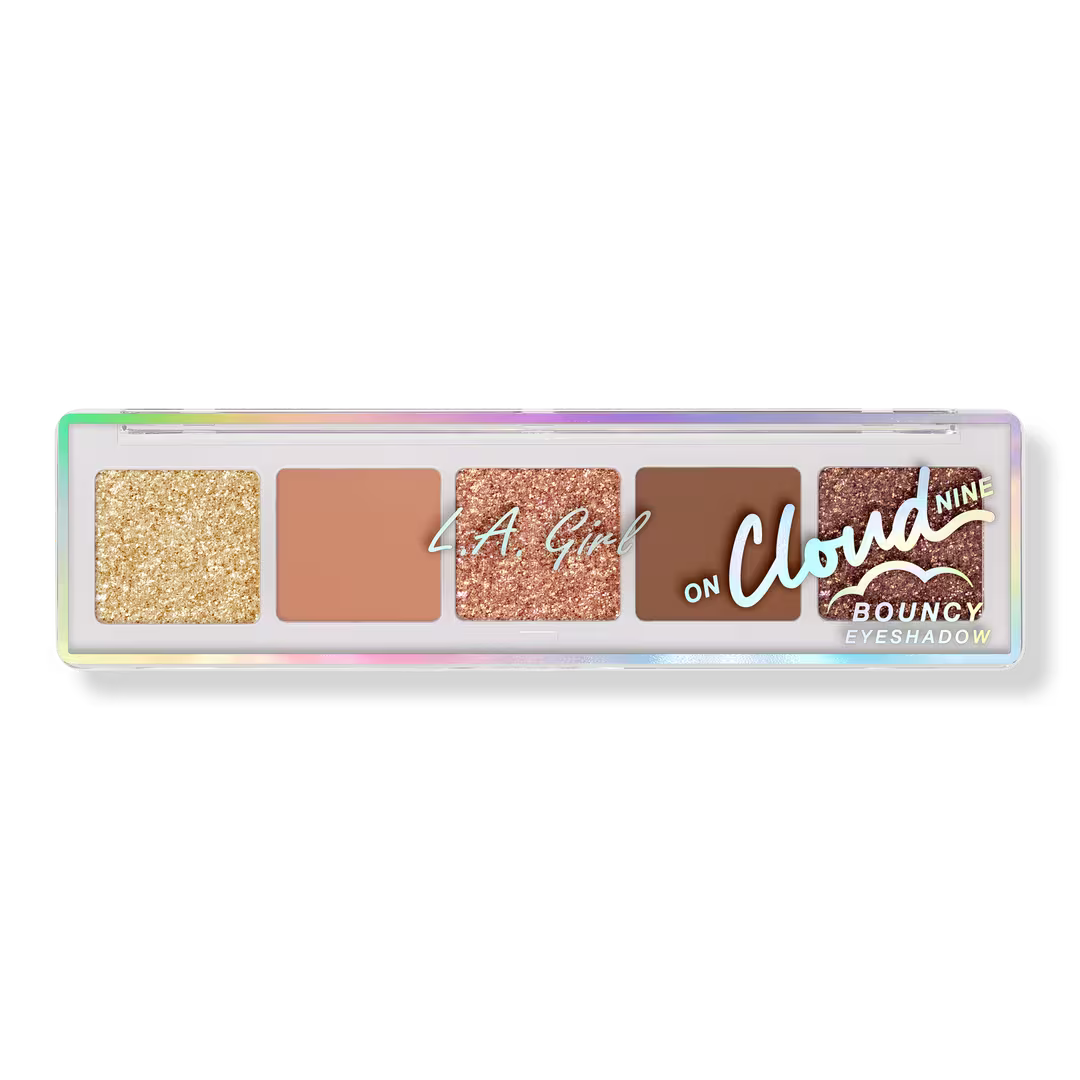 L.A. Girl On Cloud Nine Bouncy Eyeshadow Palette, Weightless Cream-to-Powder Eye Makeup