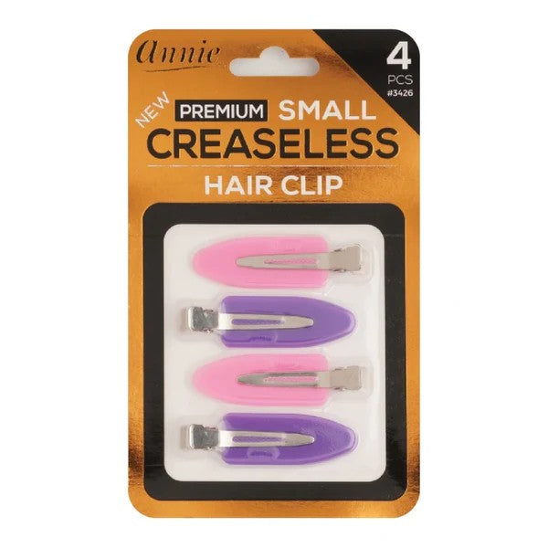Annie #3426 Creaseless Clip Small 4ct Pink & Purple