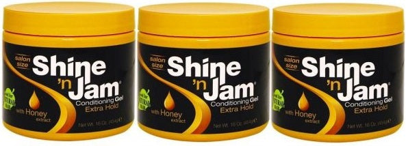 3 Pack Ampro Shine Jam Extra 16 oz
