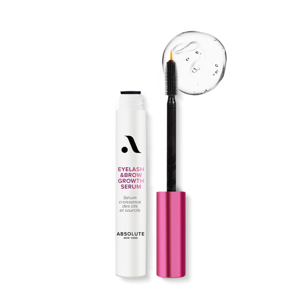 Absolute New York Eyelash & Brow Growth Serum, Nourishing Conditioning Lash Enhancer Styler - MEBS01