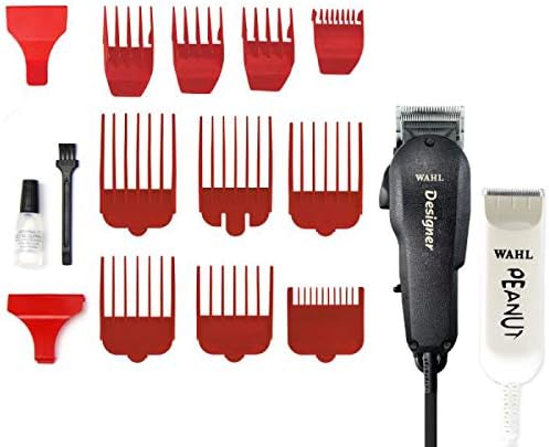 Wahl Professional All Star Combo Set - Designer Hair Clipper & Peanut Trimmer Barber Kit