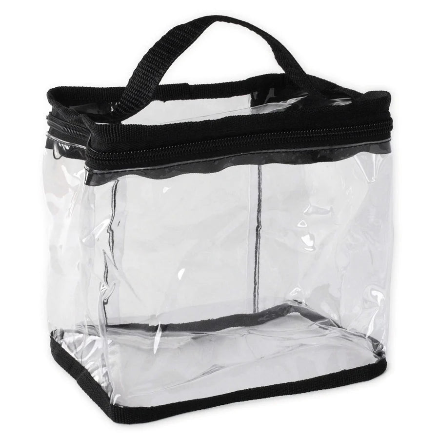 Annie #4955 Clear Train Stylist Bag with Handle