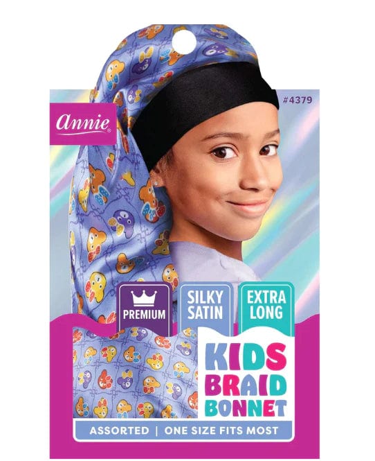 Annie #4379 Premium Kids Silky Wide Edge Braid Bonnet