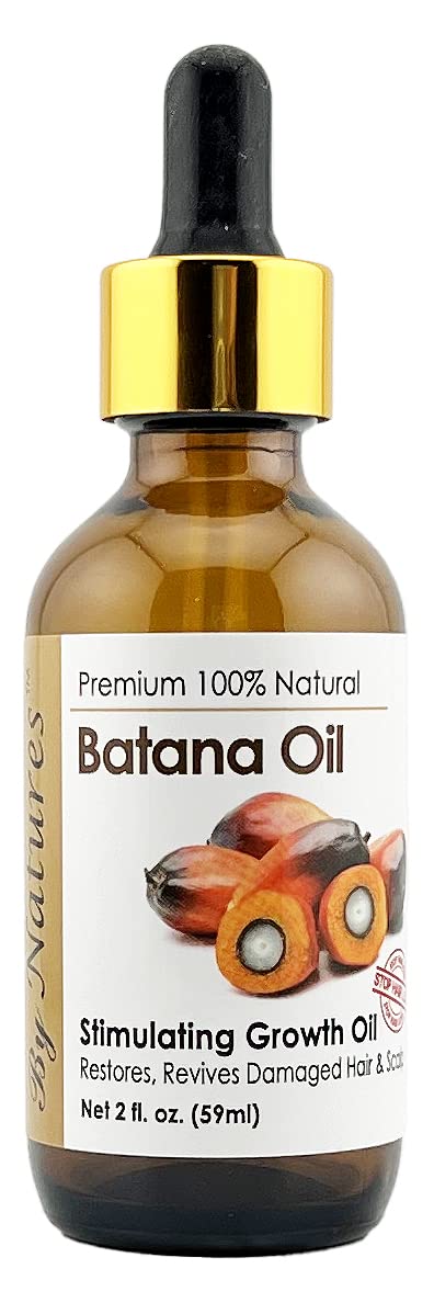 By Nature Premium 100% Pure Batana Oil - Repairing Hair Growth Scalp Treatment 2 oz
