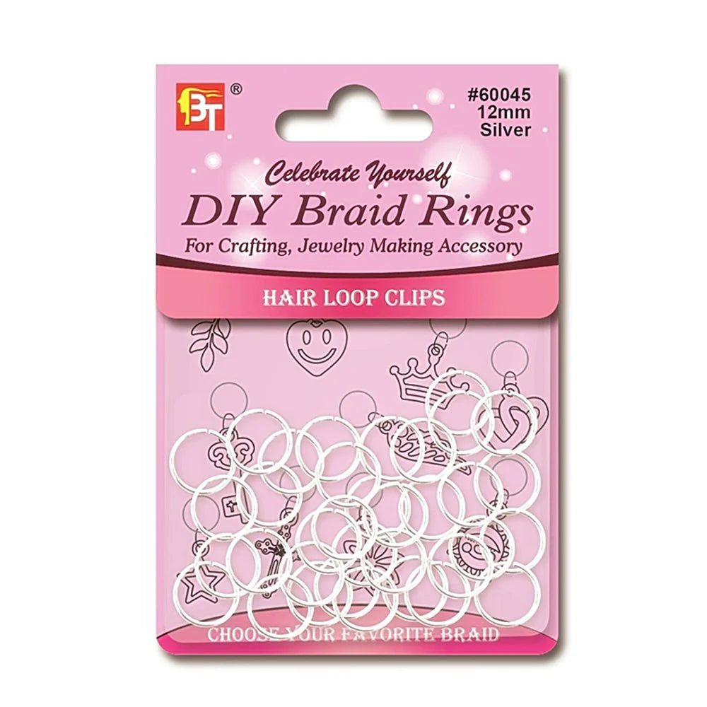 Beauty Town DIY Braid Ring 12 mm Silver BT60045