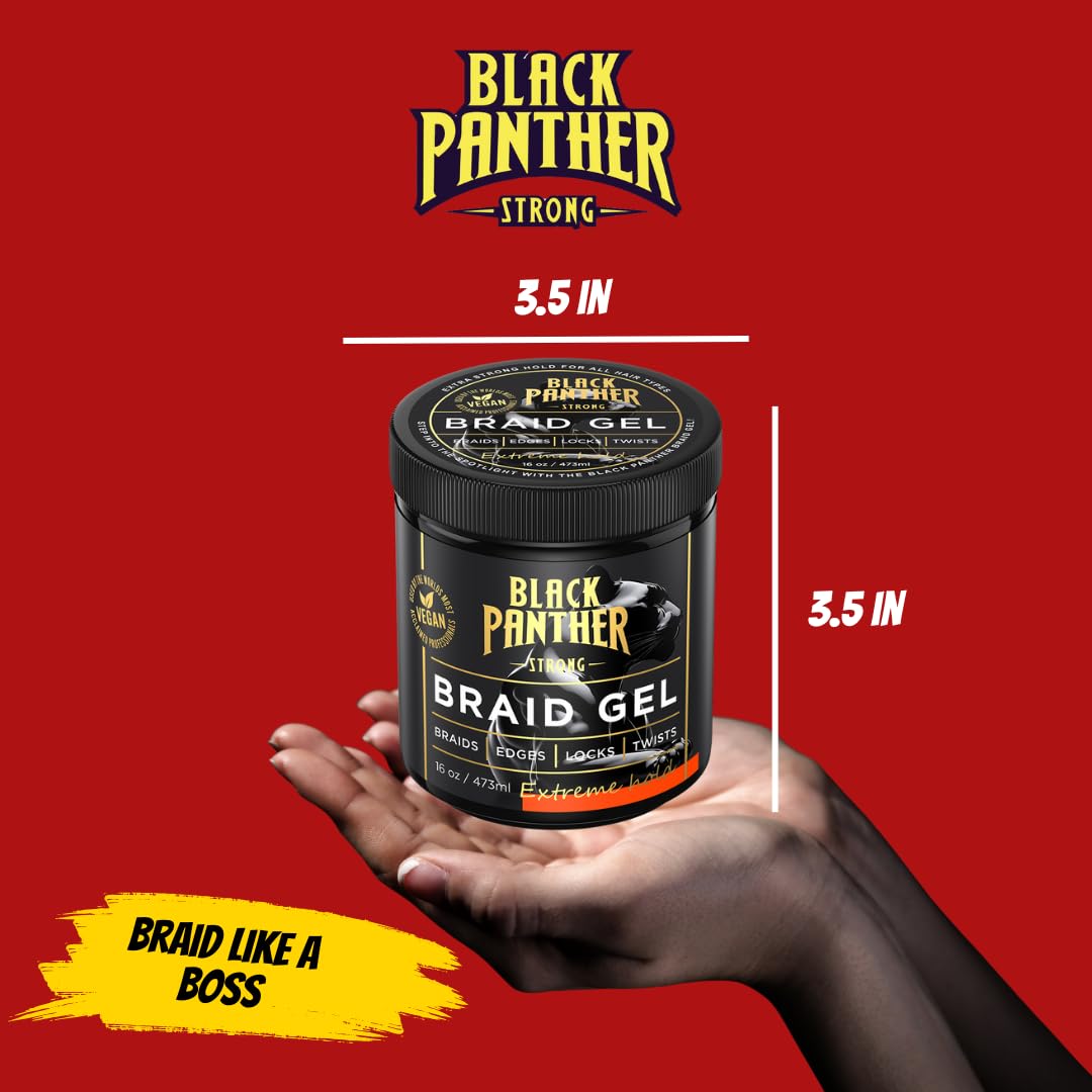 Black Panter 16 oz Braid Gel Max (Black)