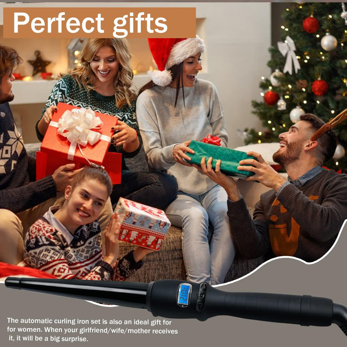 Ceramic Curling Iron 1.5" CI07 RED by Kiss
