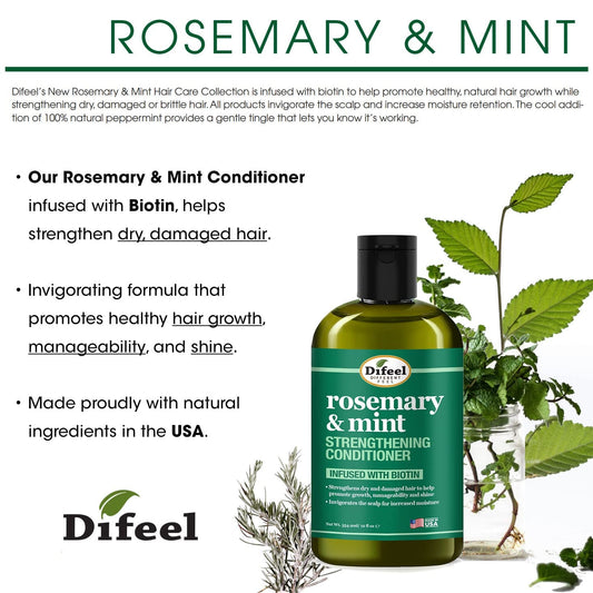 Difeel Rosemary & Mint Conditioner 12 oz