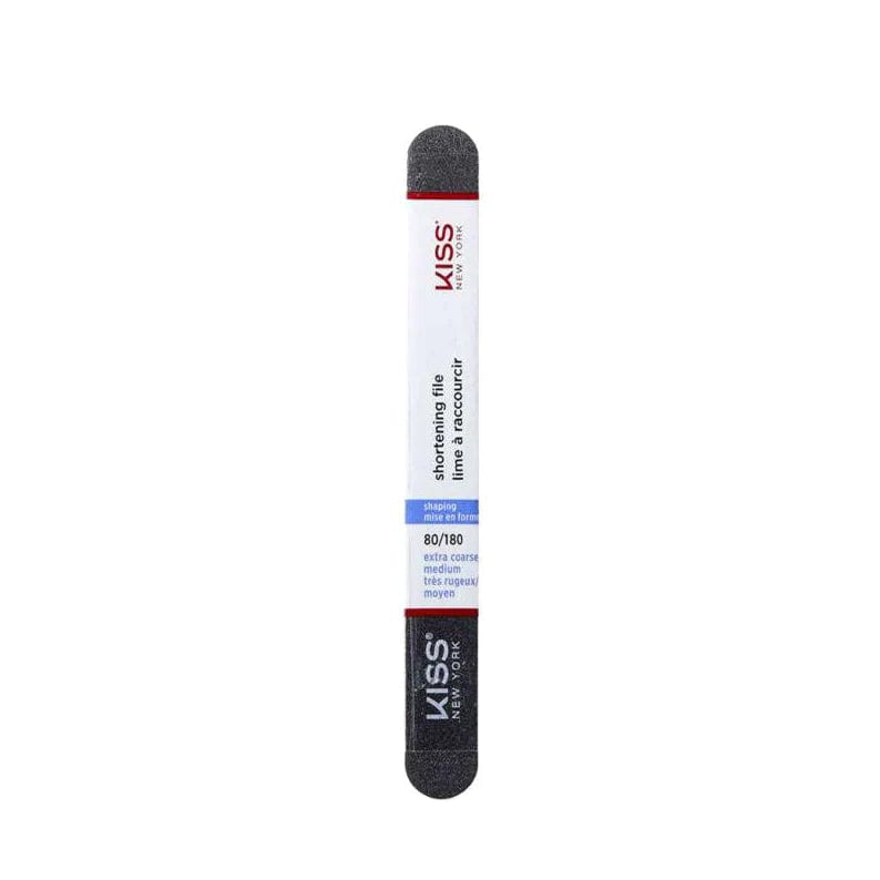 KISS New York Professional Shortening File, Heavy Coarse Grit Emery Board for Rapid Length Reduction - F231