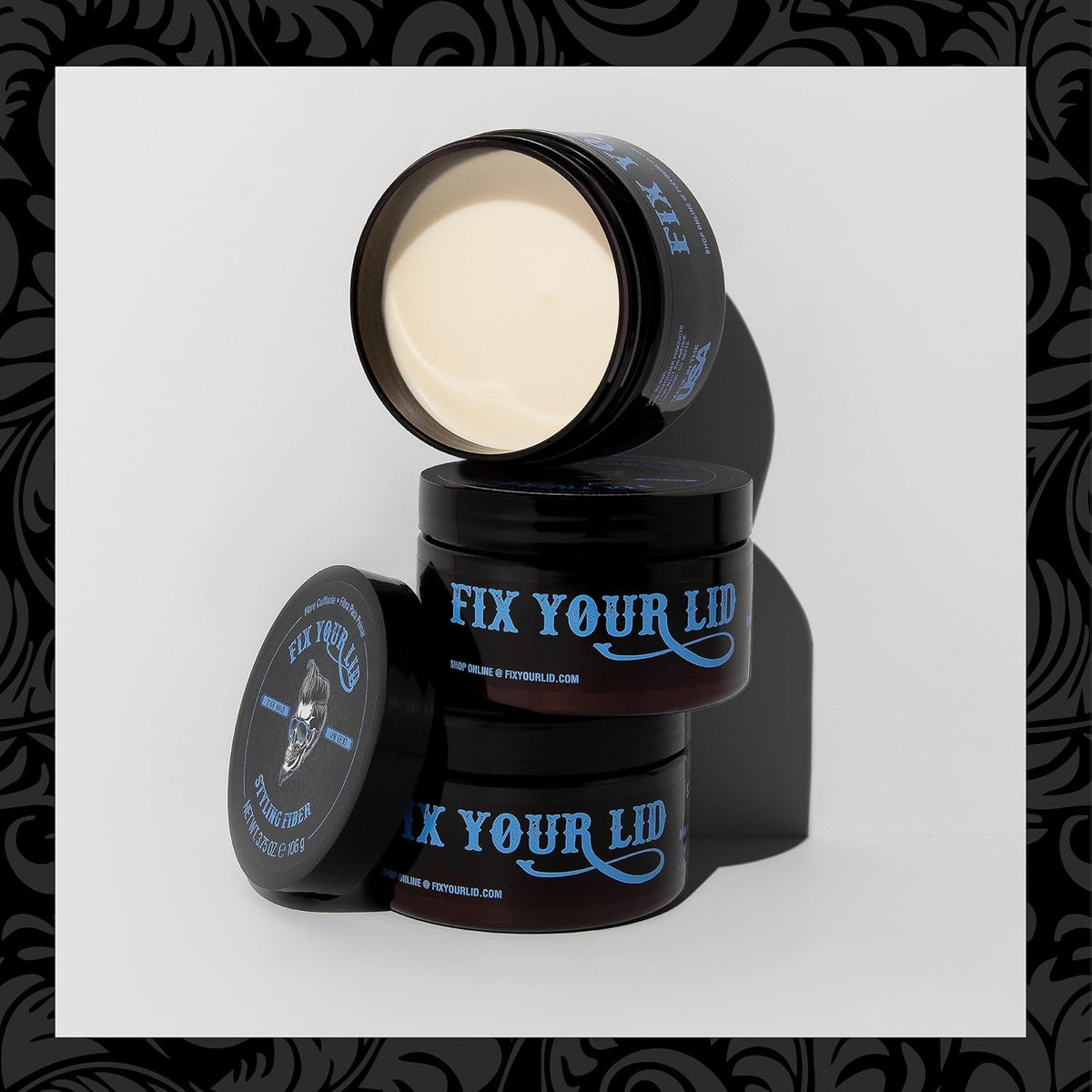 Fix Your Lid Men's Styling Fiber, High Hold with Low Matte Finish, 3.75 oz
