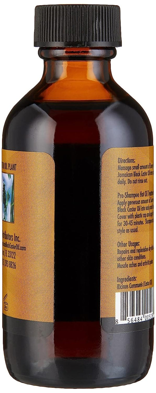 Sunny Isle 100% Natural Black Castor Oil 2 oz