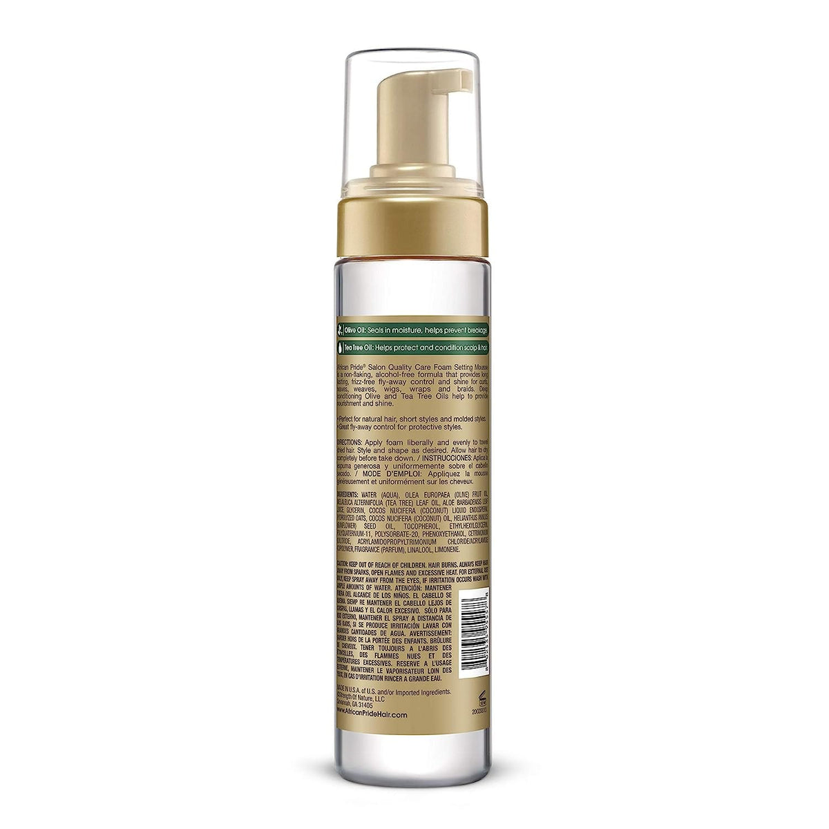 African Pride Olive Miracle Foam Setting Mousse 8.5 oz