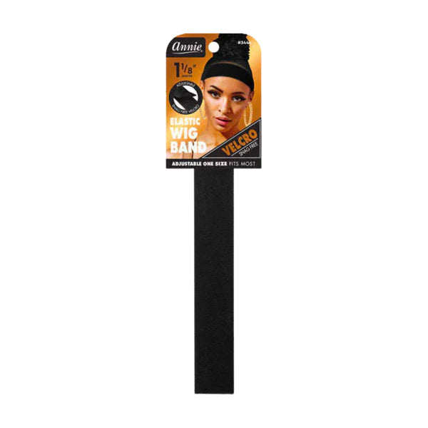 Annie #3444 Velcro Wig Band 3 cm Black