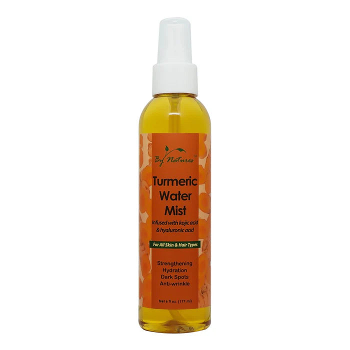 By Nature's Brightening Turmeric Water Mist - Daily Glow Facial Toner Spray 6 oz
