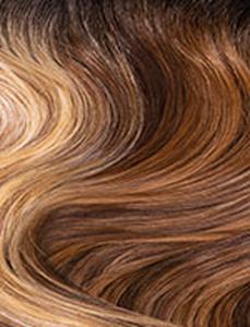 Sensationnel Glamzy Zandy Glueless HD Lace Crown Synthetic Wig - 16 inch Long Wavy with Bangs
