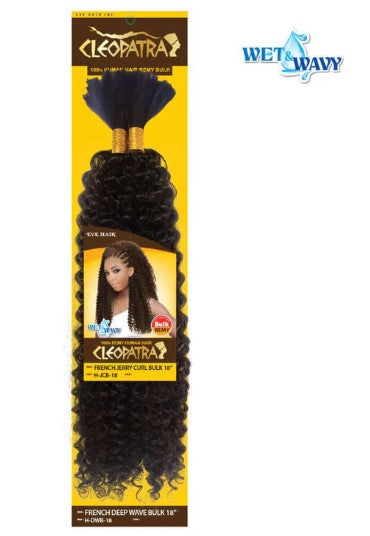 New! Cleopatra French Jerry Curl Bulk 18" Remy Hair