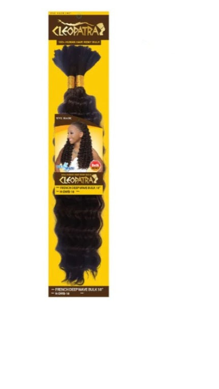 Cleopatra French Deep Wave Bulk 18" Remy Hair H-DWB