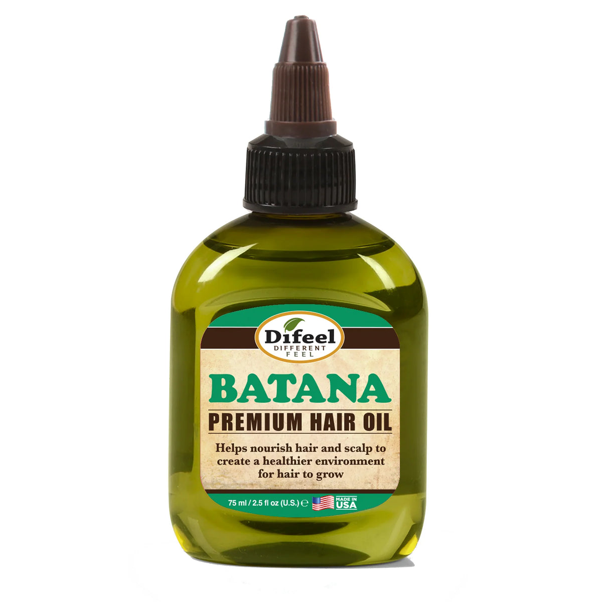 Difeel Batana Premium Hair Oil Blend - Travel Size Scalp Treatment for Growth & Repair 2.5 oz