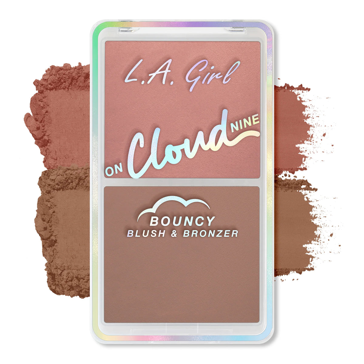 L.A. Girl On Cloud Nine Bouncy Blush & Bronzer Duo, Hydrating Cream-to-Powder Face Sculptor