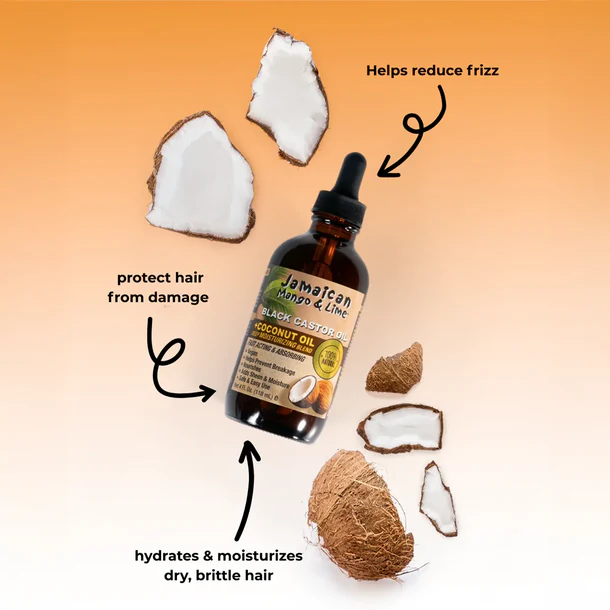 Jamaican Mango and Lime Pure Jamaican Black Castor Oil Coconut 4 oz