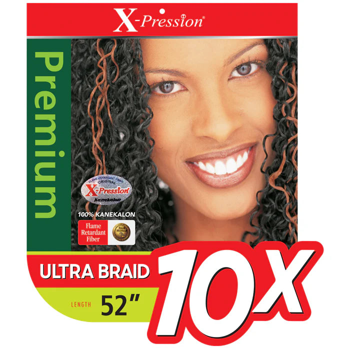 Outre X-Pression 52" Pre-Stretched Braiding Hair 10X Value Pack