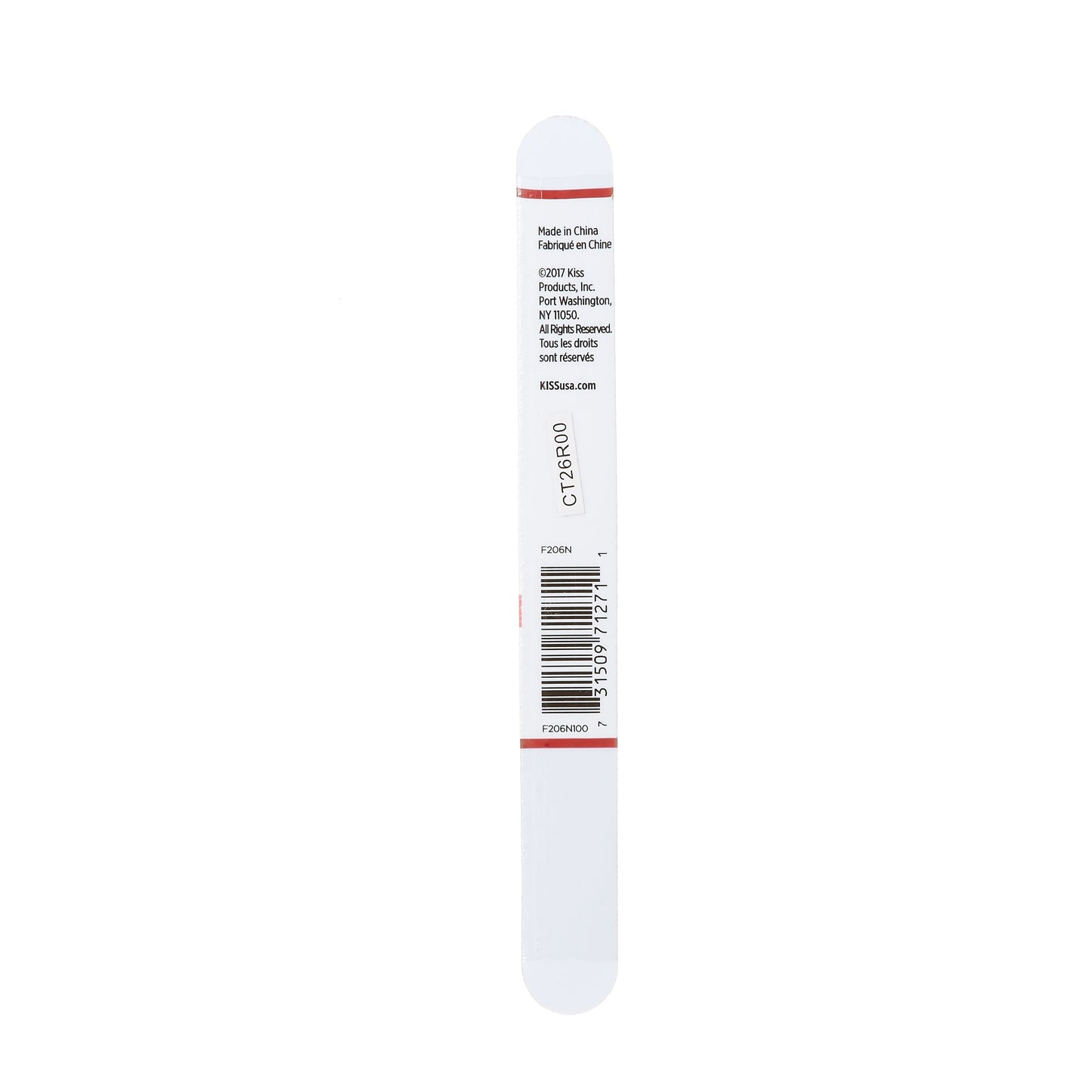 KISS New York Washable Nail File, Dual-Sided Reusable Emery Board 180/240 Medium/Medium Fine Grit - F206N