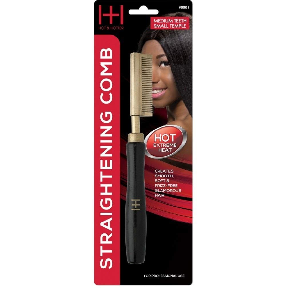 Annie #5501 Straightening Comb Medium Teeth Small Temple