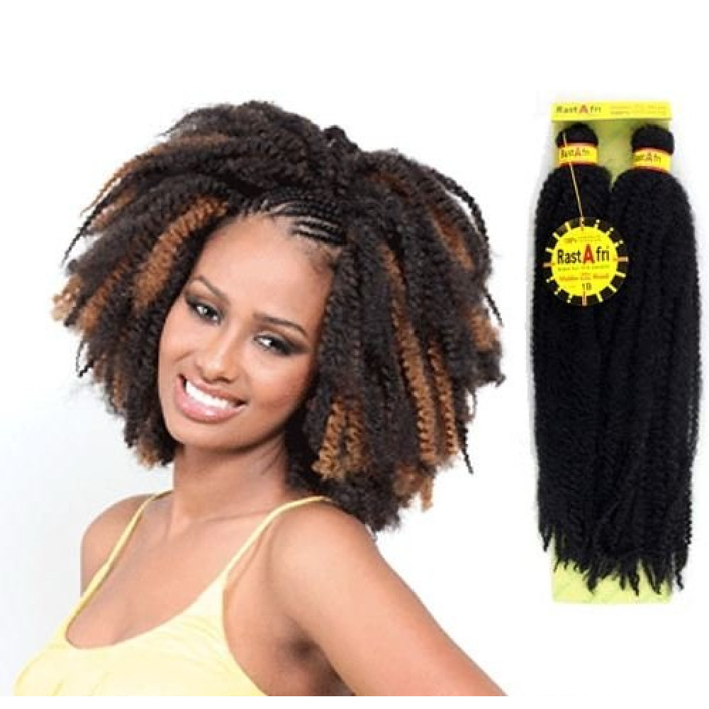 RastAfri Malibu Afro Kinky Textured Crochet Braiding Hair Extensions