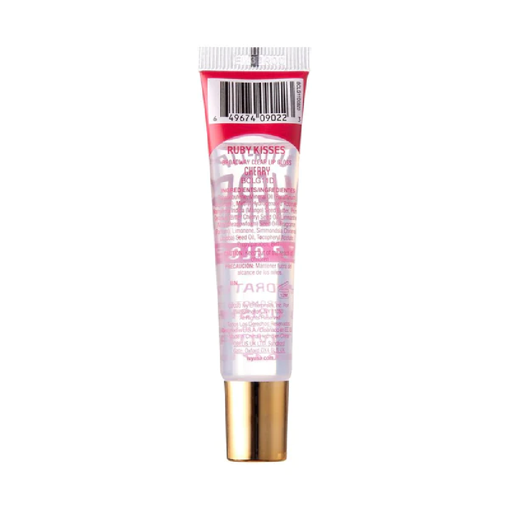 Broadway Vitolip Cherry Lip Gloss - High Shine Hydrating Lip Gel with Vitamin E