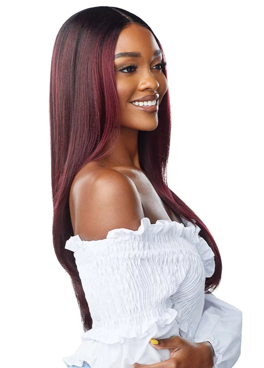 Outre EveryWear Every5 Glueless HD Lace Front Synthetic Wig - 24 inch Long Straight Yaki Hair