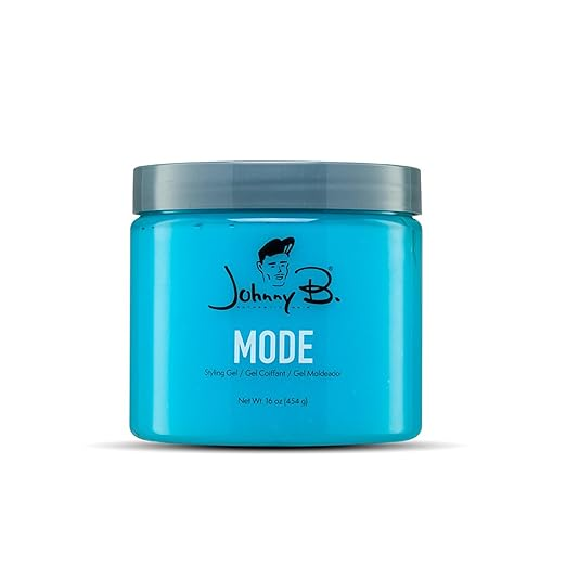 Johnny B. Mode Styling Gel - Strong Hold High Shine Barber Hair Gel 16 oz