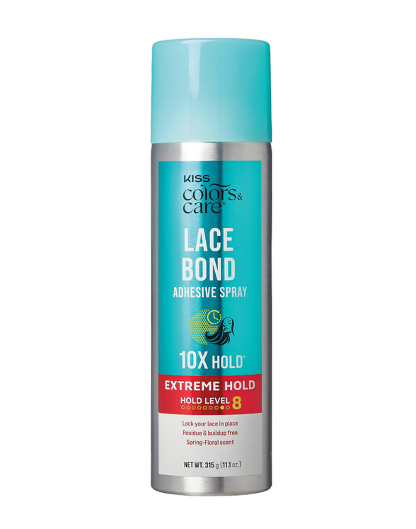 Kiss Colors & Care Lace Bond Spray LBS01 Extreme Hold 11oz