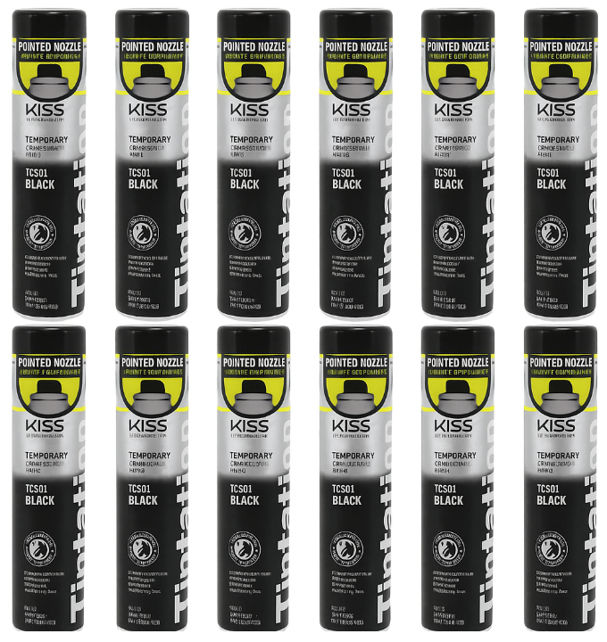 12 Pack Kiss Tintation Color Spray TCS01