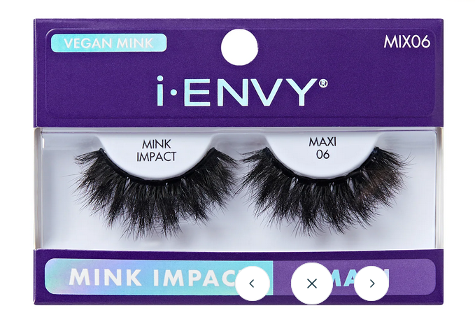 i-Envy Mink Impact Maxi Collection, Ultimate Double-Volume Vegan Mink False Strip Eyelashes
