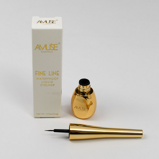 Amuse Cosmetics Waterproof Liquid Liner, Precision Tip Smudge-Proof Eye Makeup - FE-746
