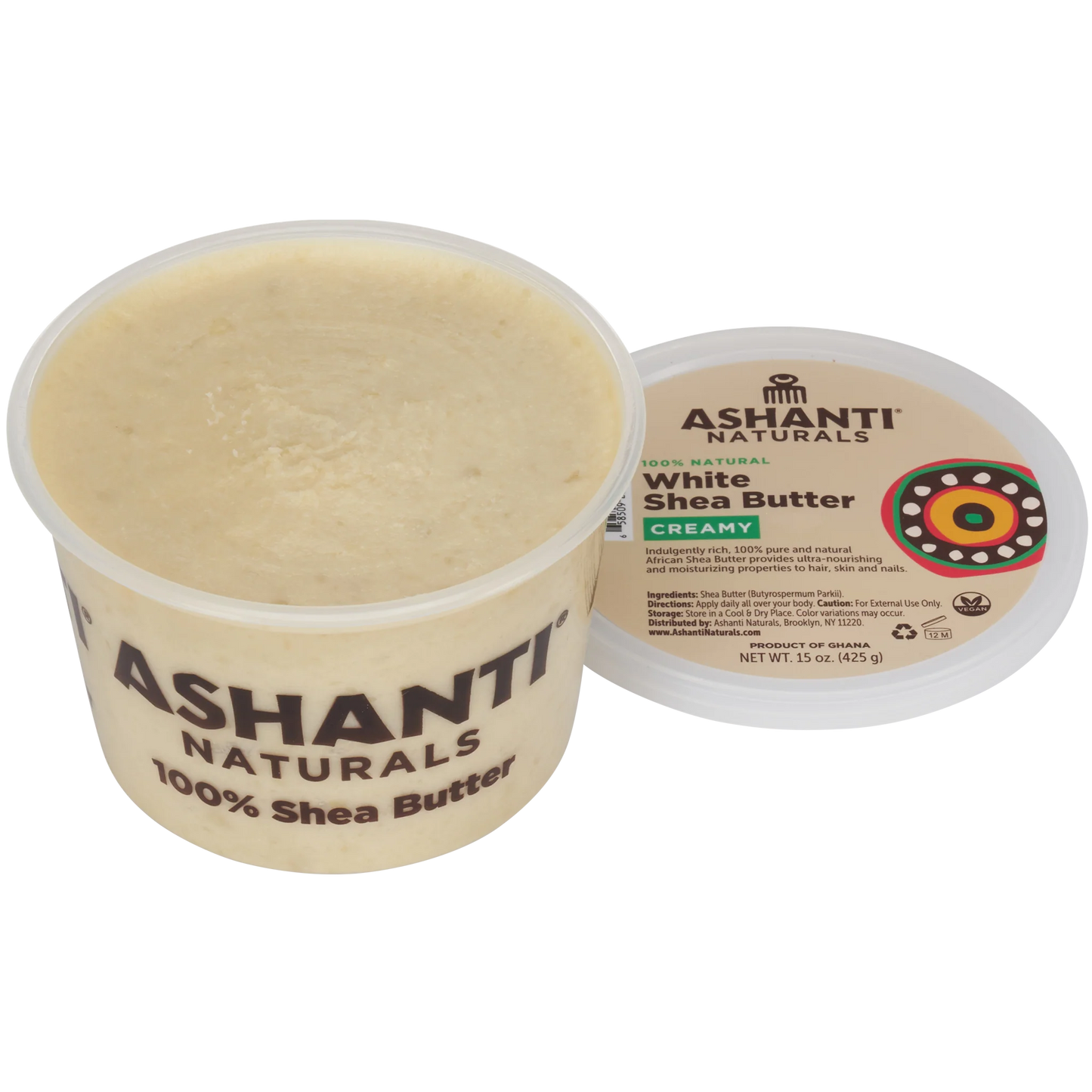 Ashanti Natural White Shea Butter Creamy 15oz
