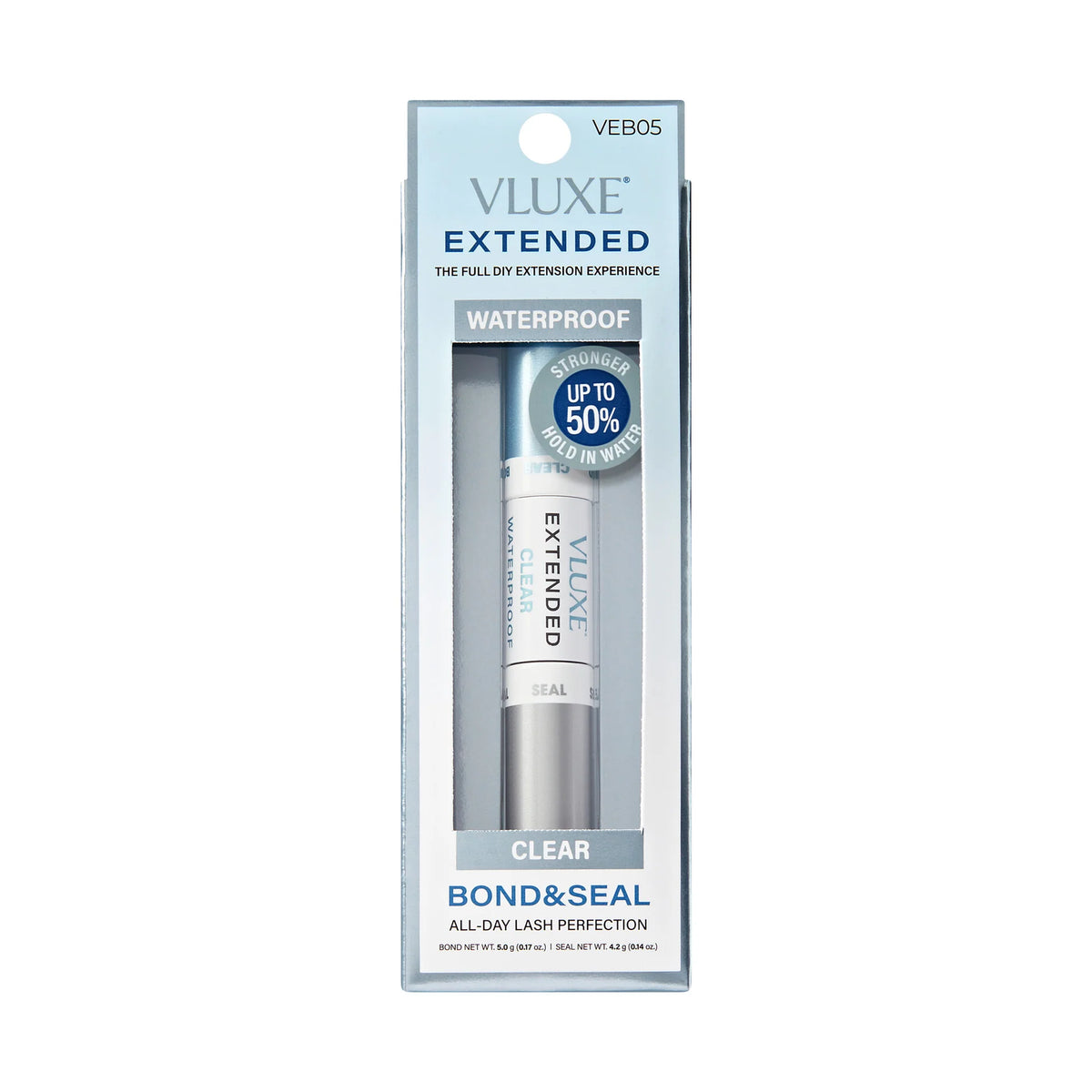 V-Luxe VEB04 Waterproof Bond & Seal, Long-Wear Eyelash Extension Glue & Finisher