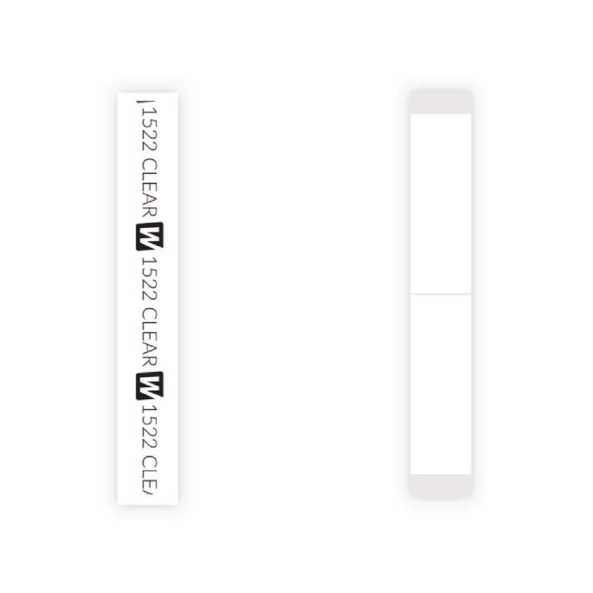 Clear Tape Straight Strips 1/2" x 3" #1522 Walker Tape