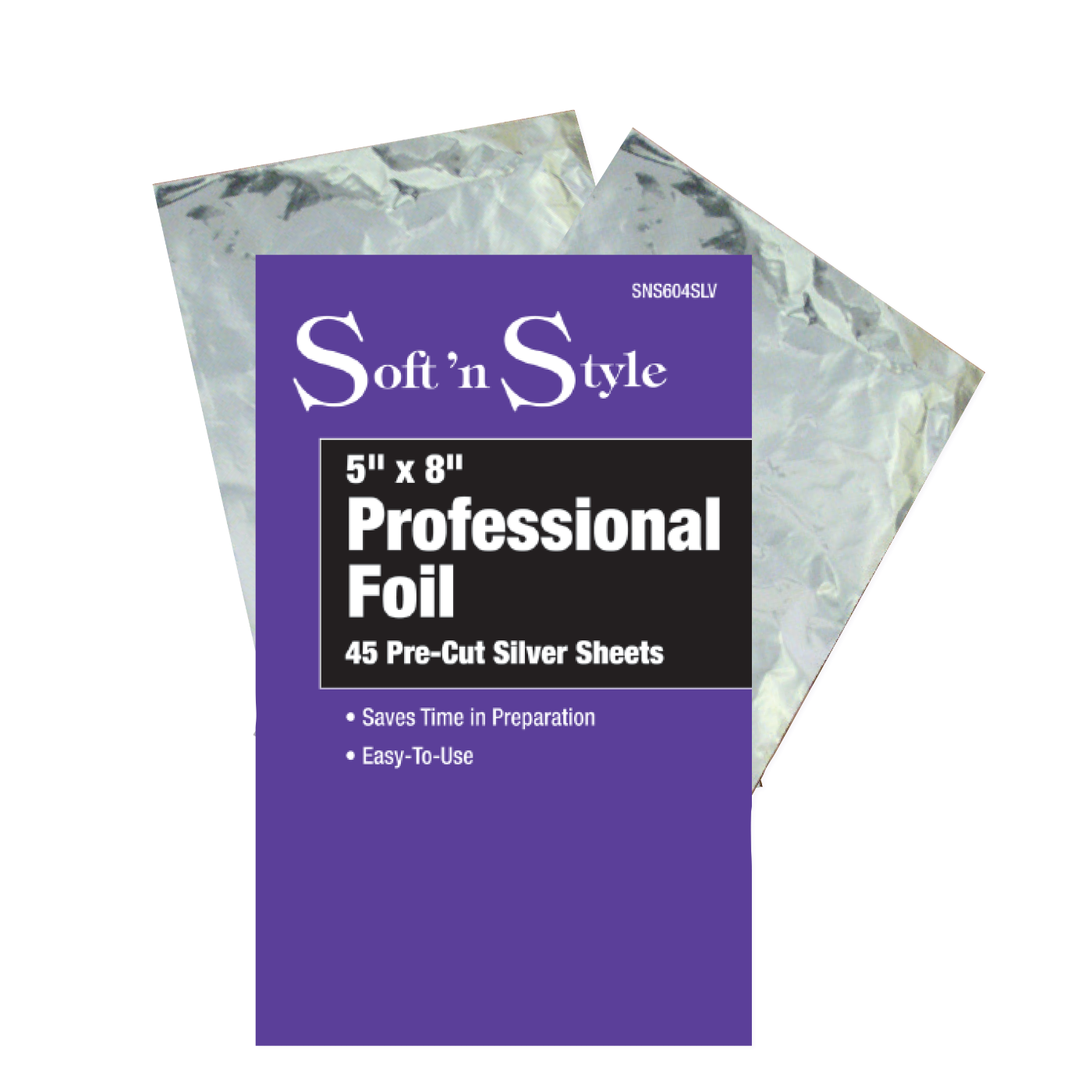 SOFT 'N STYLE 5" x 8" Professional Foil SNS604SLV