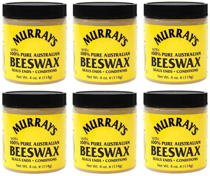 6 Pack Murray's Pure Beeswax (Yellow) 4 oz