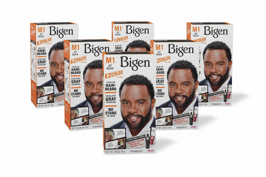 Bigen M1 Jet Black 6-Pack - V-Formation (All 6 boxes, ground level)