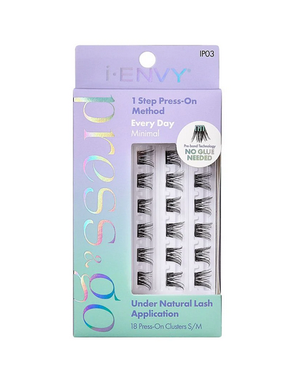 i-Envy Press & Go Press On Cluster Lashes 18 Pack