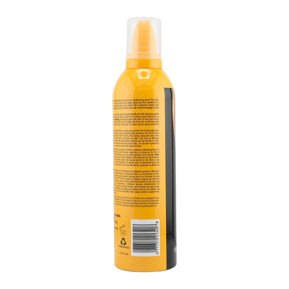 Ampro Shine 'N Jam Setting Mousse, Extra Hold Braiding & Wrap Foam with Honey Extract, 12 oz