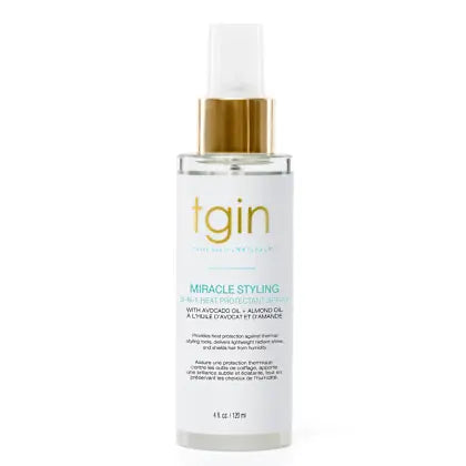tgin Miracle Styling 3-N-1 Heat Protectant Spray 4oz