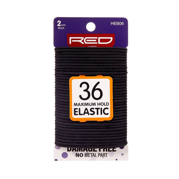 Red by Kiss Elastic Band 2 mm 36 ct HEB06